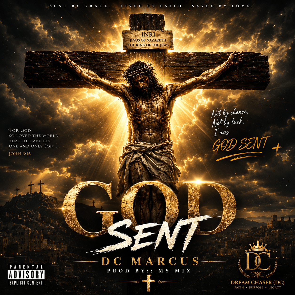 GOD SENT - DC Marcus - Artwork Album - SARA CATTERY PARADISE LLC