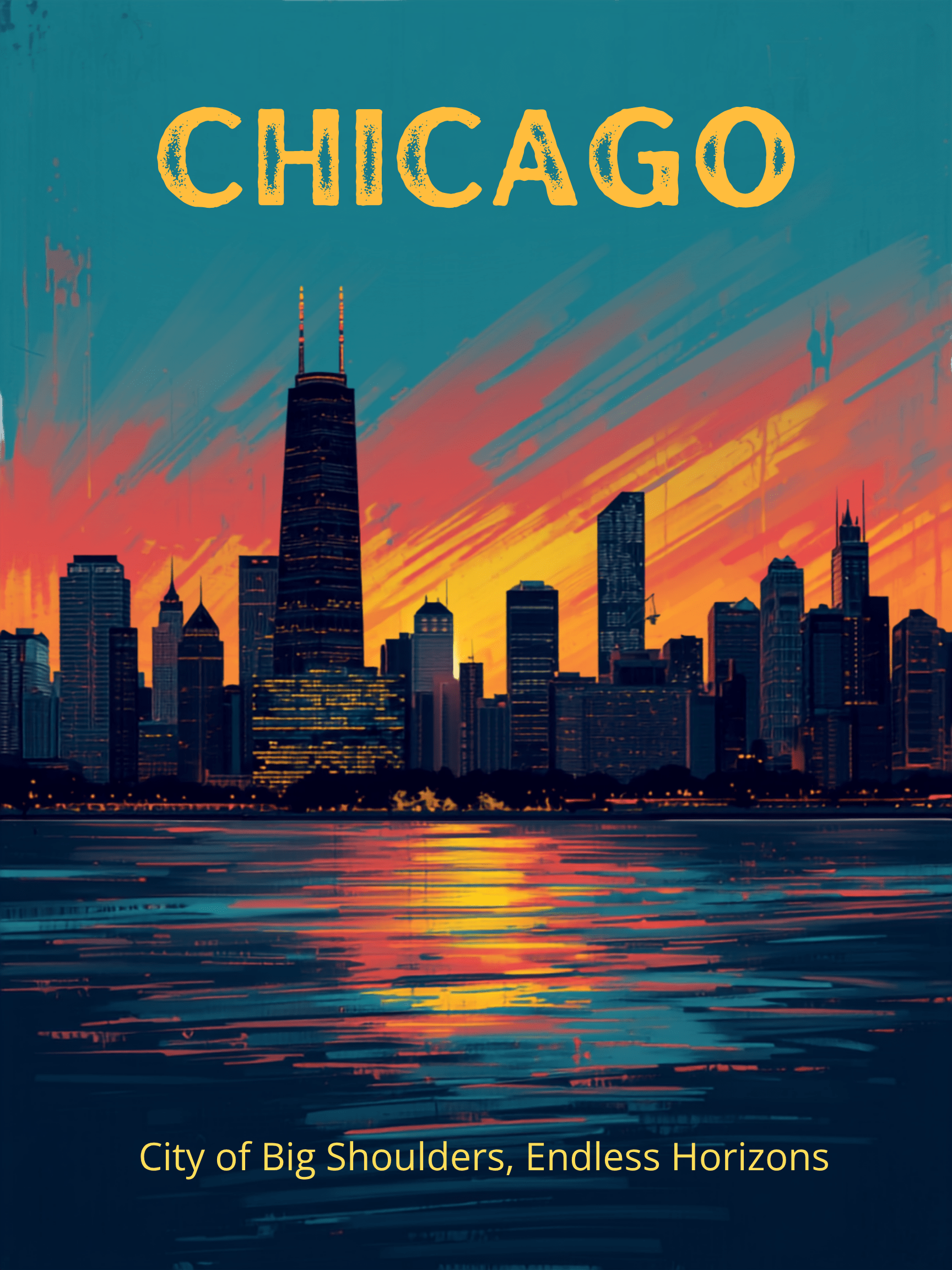 The City of Chicago Paint and Art - SARA CATTERY PARADISE LLC